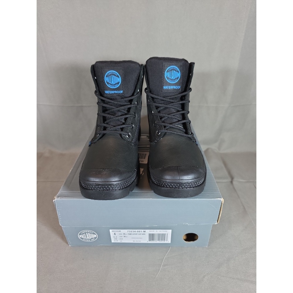 Palladium Men Pampa Sport Cuff Wpn Boots‎ Black New Mens Size 4 Womens Size 5.5